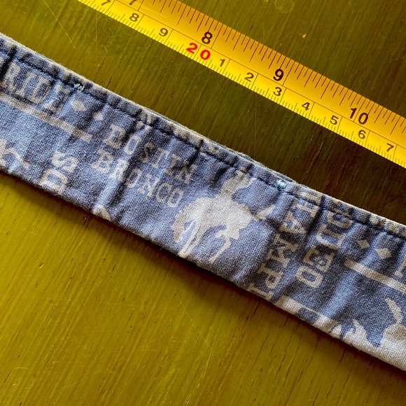 Create Good denim dog collar handmade 13” - Picture 4 of 6